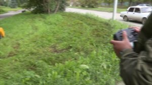 Беспилотная «Саранча» начала стричь газоны в левобережье Новосибирска