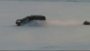Nissan Armada offroad на снегу