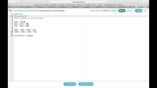 PythonAnywhere Introduction