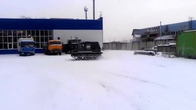 Tracked off-road vehicle RUSAK 3918 - around the territory of factory смотреть онлайн