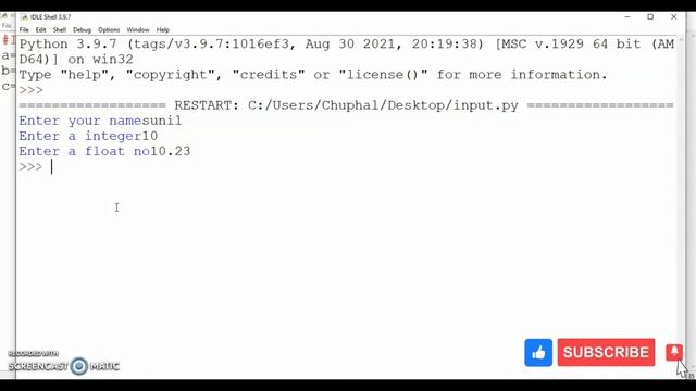 Python |Input function | input () in python