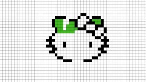 Как Нарисовать Хеллоу Китти Зомби По Клеточкам | Zombie Hello Kitty | #pixelart