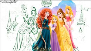 Disney Princesses ?? Coloring Pages #38?? Aurora? Ariel? Принцессы Диснея Раскраска? Ариель #38