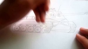 Как нарисовать танк ИС-3.