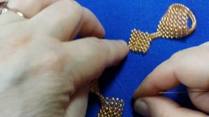 Бисероплетение. Украшение из бисера. Браслет. Двойные кольца. 2 часть. Мастер класс. Пошаговый МК.