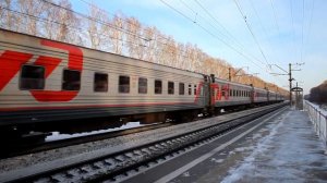 Электровоз ЭП2К-279 с поездом №067Ы Абакан - Москва