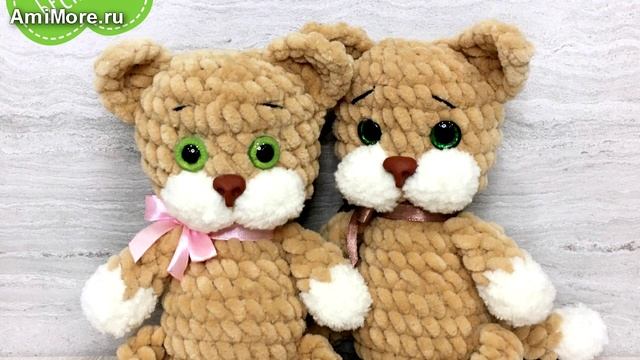 Амигуруми: схема Плюшевый котёнок | Игрушки вязаные крючком