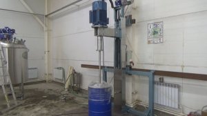 Диссольвер со сменной тарой с подъёмником фрезы ДС-22кВт