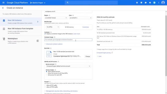 Container Optimized OS - Creating a Compute Engine VM (Part 8 of 16) смотреть онлайн