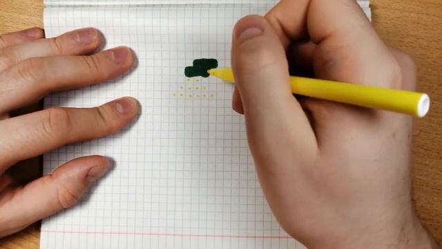 Как нарисовать желтый лимон по клеточкам для детей смотреть онлайн