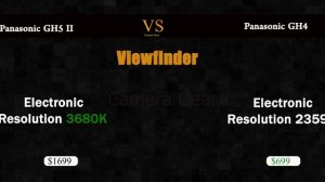 Panasonic Lumix GH5 II vs Panasonic Lumix GH4