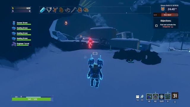 RISK OF RAIN 2: Using ENGINEER Unlockable Character! | Risk of Rain 2 gameplay (PC early access)