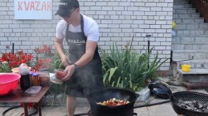 ГУЛЯШ ИЗ БАРАНИНЫ в казане! Очень вкусно!