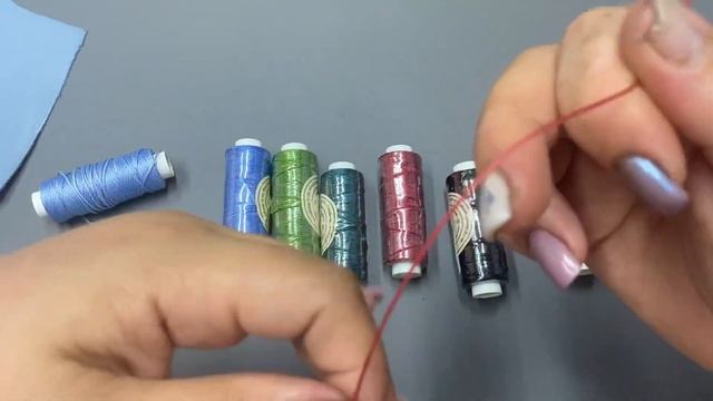 Обзор недорогой вощеной нити для работы с кожей смотреть онлайн