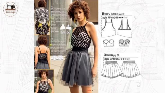 LA MIA BOUTIQUE 8-9 2022/ Italy/ LINE DRAWINGS. Итальянский выпуск август-сентябрь. Тех.рисунки