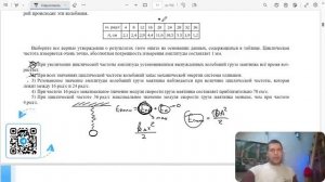 Пружинный маятник может совершать вынужденные колебания. В таблице приведена экспериментально - №
