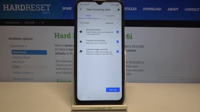 How to Clear Browsing Data in REALME 6i – Clear Browsing History смотреть онлайн
