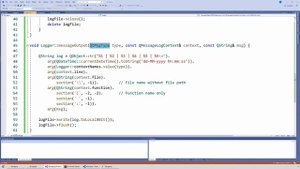 Как настроить логирование событий в Qt