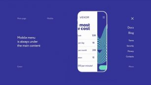 Vexor - дизайн лендинга для инструмента DevOps