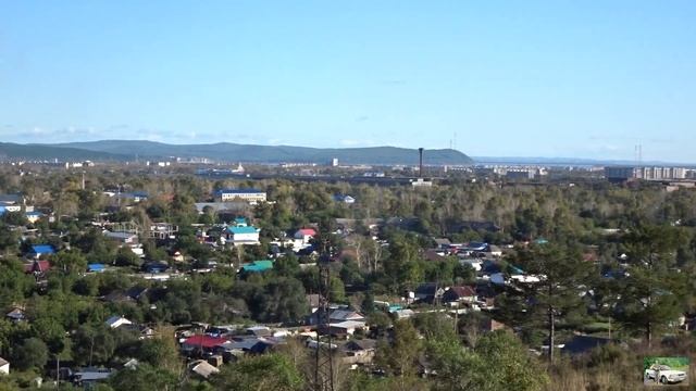 Комсомольск-на-Амуре. Круговая панорама с Амурсталевской сопки. Другое время, другой ракурс. смотреть онлайн