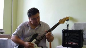 Обзор электрогитары Phil Pro MS 13 на комбоусилителе Roland Micro Cube.