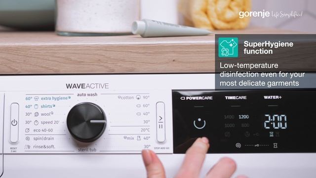 Gorenje • Steam • Washing machine • SuperHygiene function смотреть онлайн