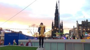 Golden Balloons in Edinburgh, United Kingdom -  I at Edinburgh Christmas Markets