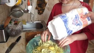 Драники с курицей и зеленью???
