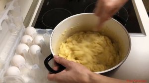 Эклеры с варёной сгущёнкой#супер рецепт#очень вкусно#