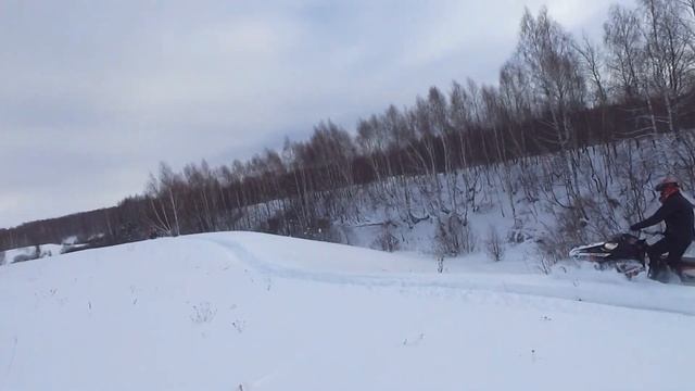 Покатушки на снегоходах. Прогулка по оврагам. Гостевой дом Урга. смотреть онлайн