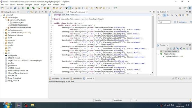 Пишем свой мод на Minecraft 1.7.10. Первые шаги. смотреть онлайн