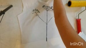 Как сделать дизайнерский принт на футболке своими руками за пару часов. Набойка на ткани растениями