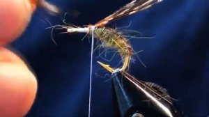 Мушка на хариуса нимфа оливковая