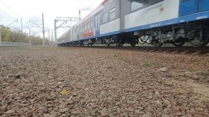 Электропоезда ЭГЭ2Тв-004 и ЭГЭ2Тв-003 "Иволга 3.0" (Октябрьский холодный день)