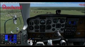 [FSX] Полет по кругу на Beechcraft V35B Bonanza (ULLI)