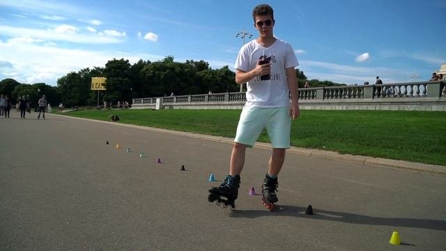 Слаломная связка #4 | Школа роликов RollerLine Роллерлайн в Москве