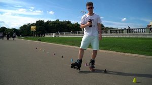 Слаломная связка #4 | Школа роликов RollerLine Роллерлайн в Москве