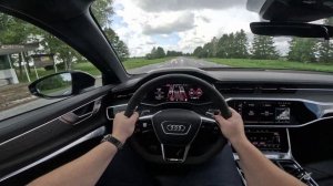 2022 AUDI RS6 POV DRIVE (Crazy Accelerations) I 4K