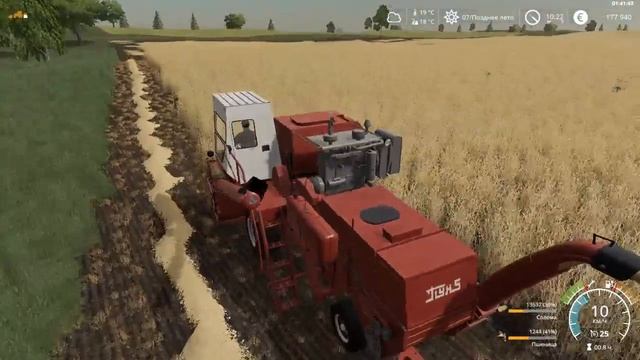 Уборка перед продажей. Farming Simulator 19: Село Ягодное-#52. смотреть онлайн