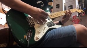 Fender Limited Edition Player HSS Stratocaster Electric Guitar, Maple FB, British Racing Green
