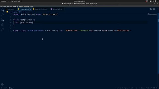Create a Developer Blog with Gatsby and MDX - root-wrapper intro смотреть онлайн