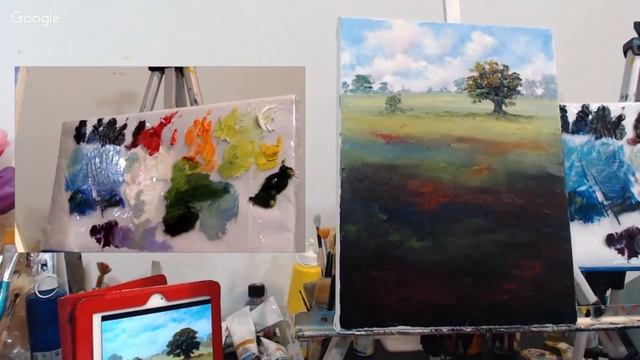 Мастер-класс как написать маковое поле, маки маслом. Татьяна Зубова смотреть онлайн