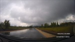 Driving in Ryazan region: Рязань - Солотча - Спас-Клепики 06/07/2019 (timelapse 4x)