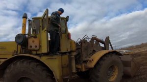 Разбрасывание навоза на поле. ПРТ-7, РОУ-6.