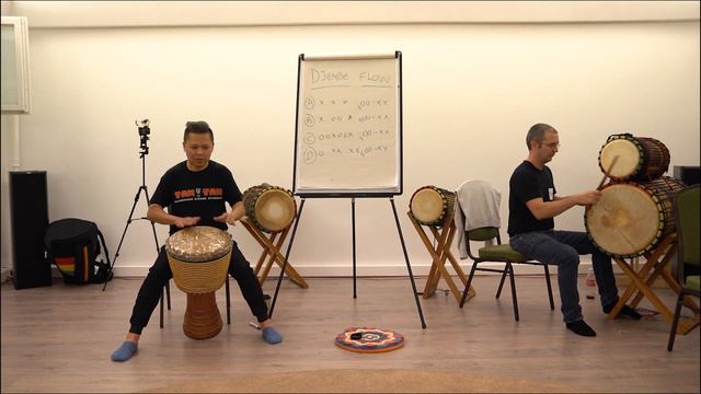 Djembe Workshop with Kelvin Kew - Djembe flow session смотреть онлайн