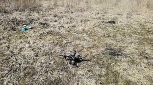Более удачные испытания дрона MJX Bugs 4W  на природе.