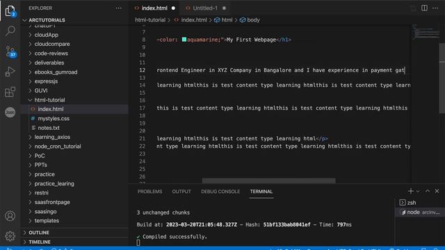 HTML Tutorial For Beginners - Part 7: Line Breaks | HTML Full Course Tutorial | HTML For Beginners