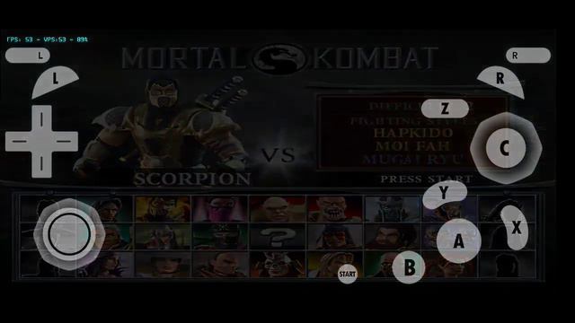 Mortal Kombat Deception Gamecube - Dolphin 🐬 Emulator Android Gameplay (Subzero + Scorpion)