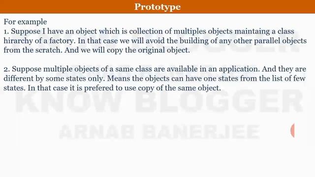 Prototype Design Pattern- Design patterns in Java - Arnab Sir