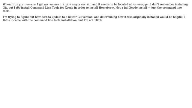 Apple: Does installing Command Line Tools for Xcode also install Git? смотреть онлайн